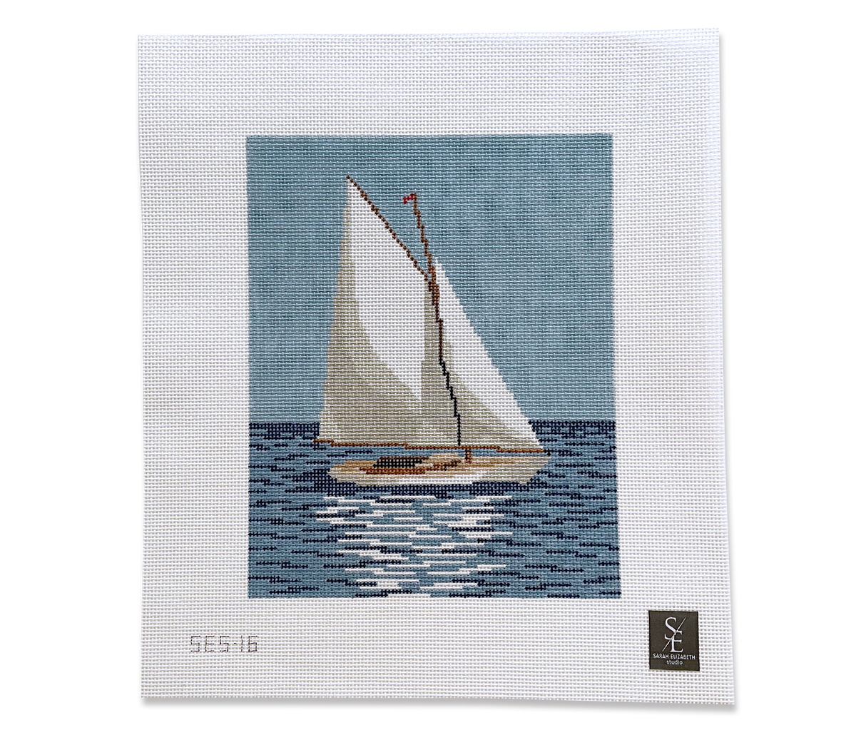 Buzzards Bay Sailing Village Needlepoint