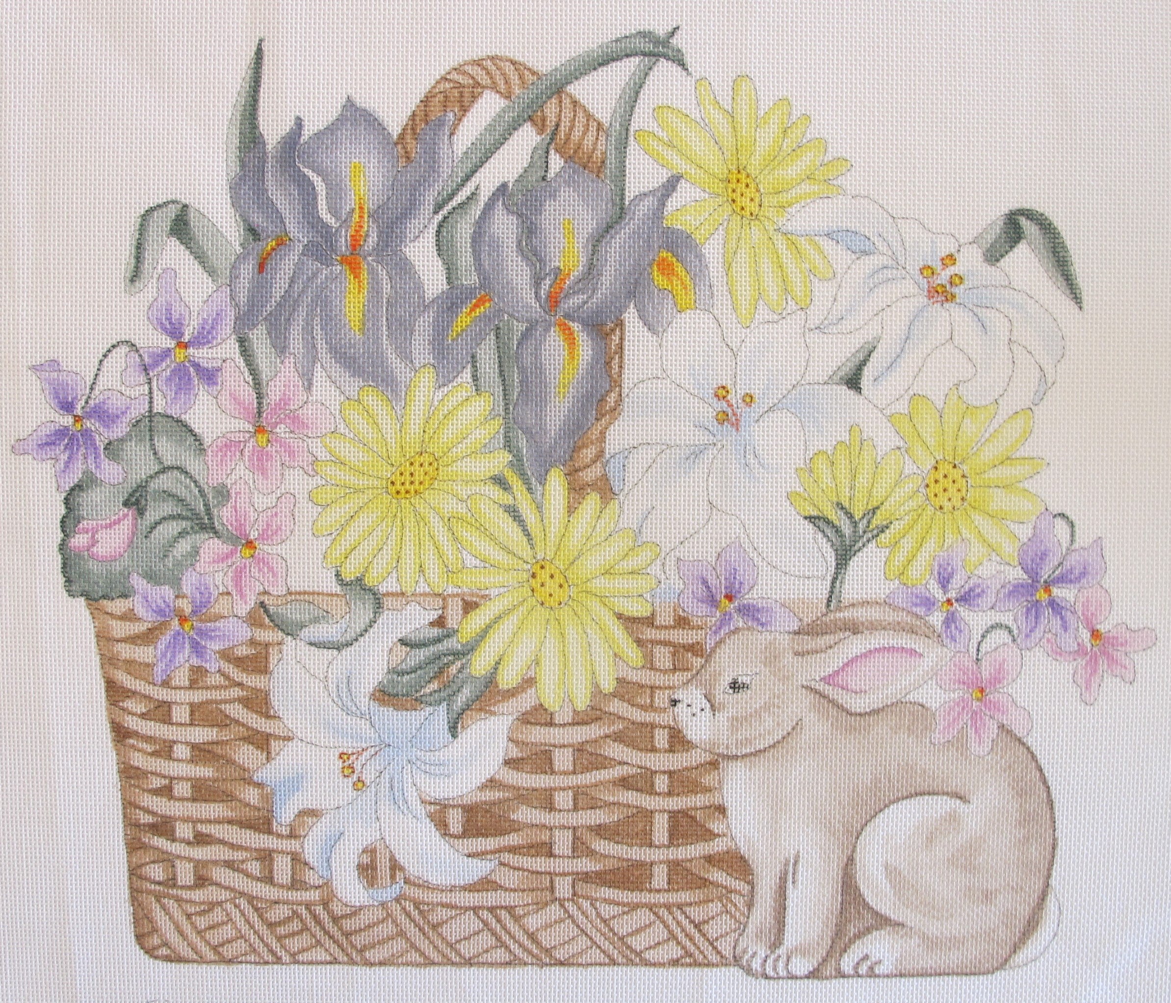 Bunny Basket Cushion
